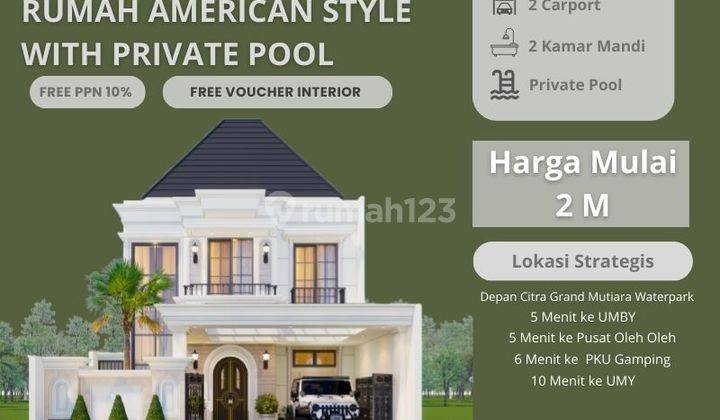 Luxury Home Dekat Waterpark Start 2 M Saga Ada Private Pool  1