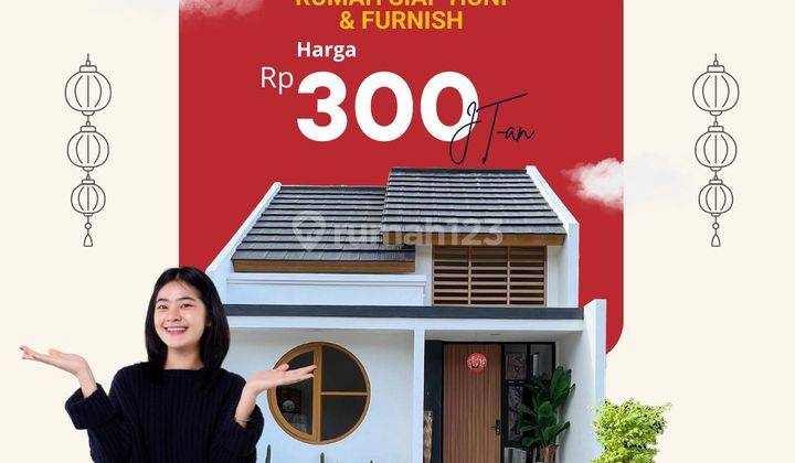 Rumah Jogja Murah Full Furnished Dekat Brimob Sentolo 300 Jutaan Desain Jepang 1