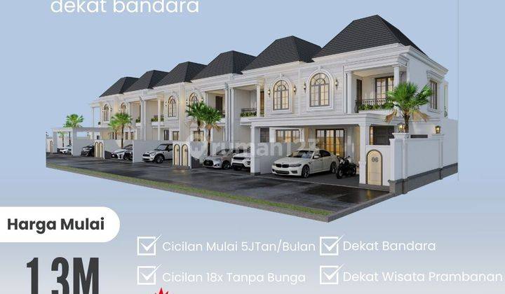 Rumah Mewah Dekat Wisata Sleman Hanya 1,3M Bisa Kpr 1