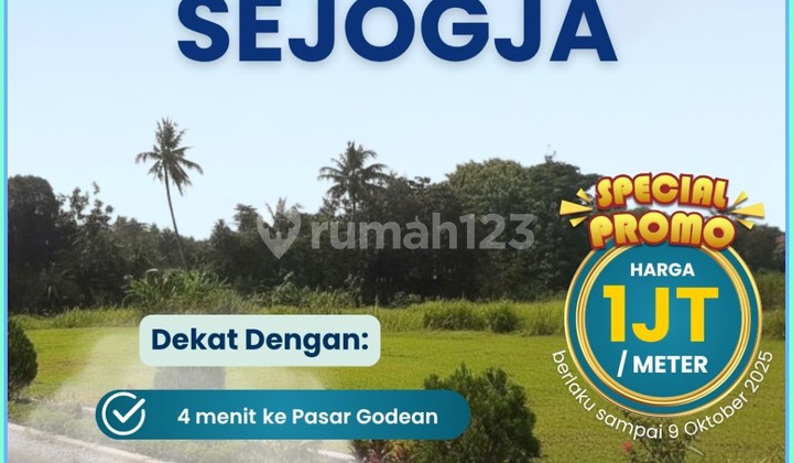 Tanah SHM Sleman Godean Murah Cocok untuk Hunian atau Investasi