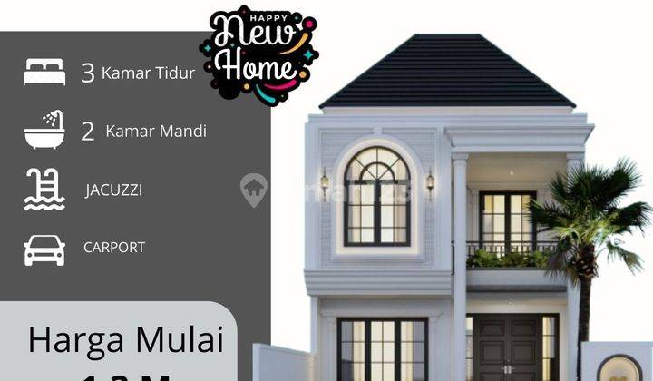 Rumah Mewah Mulai 1,3 M Dilengkapi Jacuzzi Dan Jasa Interior  1