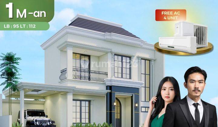 Rumah 2 Lantai di Godean type American Classic Free Private Pool  1