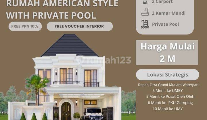 Rumah Elite Daerah Sleman Start 2M Ada Kolam Renang 1