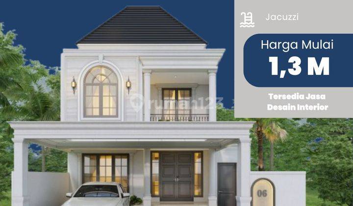 Rumah Mewah Murah Start 1,3 M American Style Dekat Bandara  1