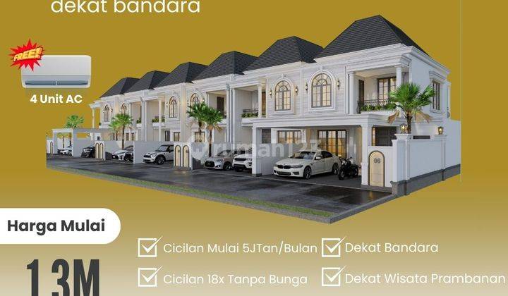 Rumah Mewah Dengan Jacuzzi Strategis Dekat Prambanan Hnaya 1,3M 1