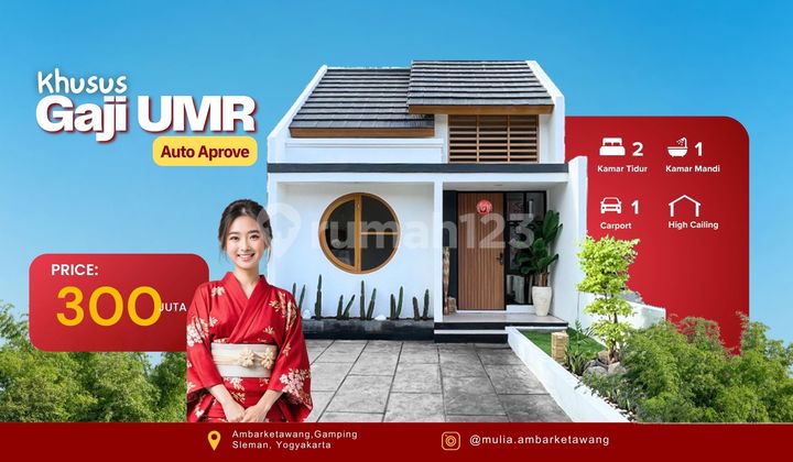Rumah Gaya Jepang Arah Bandara YIA di Sentolo Harga 300jutaan  Kulonprogo 2