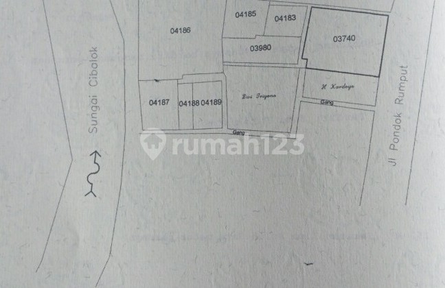 Rumah Murah pinggir jalan di Bogor kota,Tanah Sareal