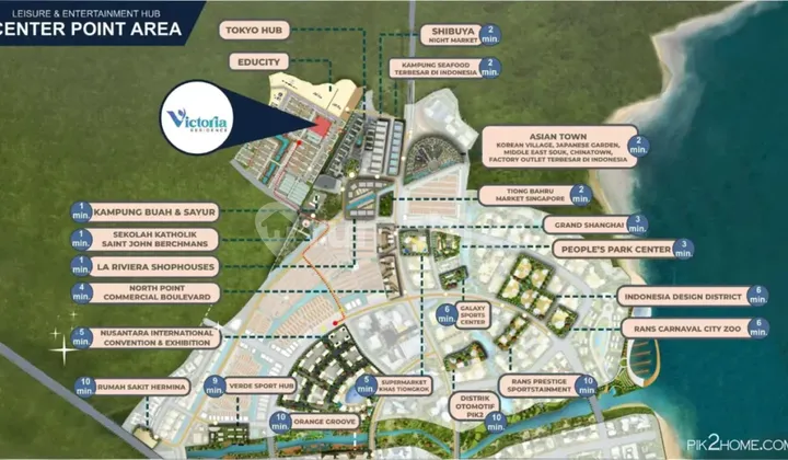 Rumah 3 Lantai Uk 5x15 Cluster Victoria Residence Terbaru di PIK2 2