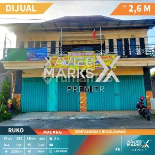 A107 Dijual Ruko 2 Lantai Cocok Untuk Usaha Di Sempalwadak,bululawang,malang 1