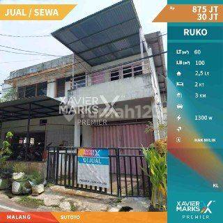 B115 Dijual Atau Disewakan Ruko 2,5 Lantai Kawasan Jl. Sutoyo Malang Kota 1