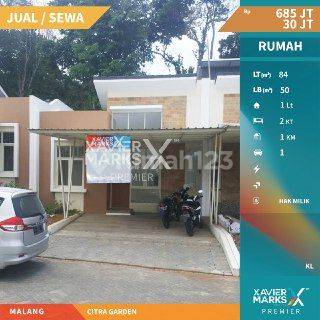C016 Dijual Atau Disewakan Murah Rumah Baru Siap Tinggal Harga di Citra Garden Malang 1
