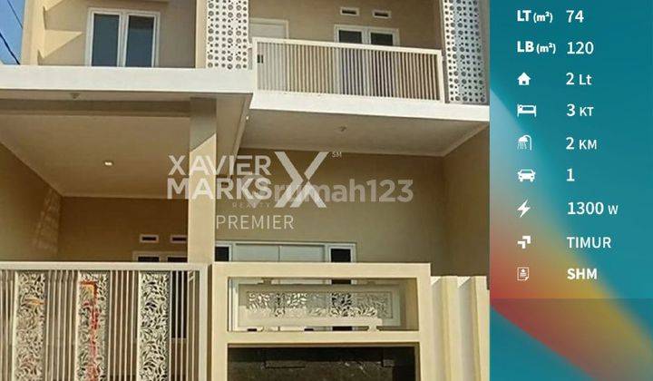 T005 Dijual Rumah Baru 2 Lantai Cluster Perumahan Pandanwangi Sulfat 1