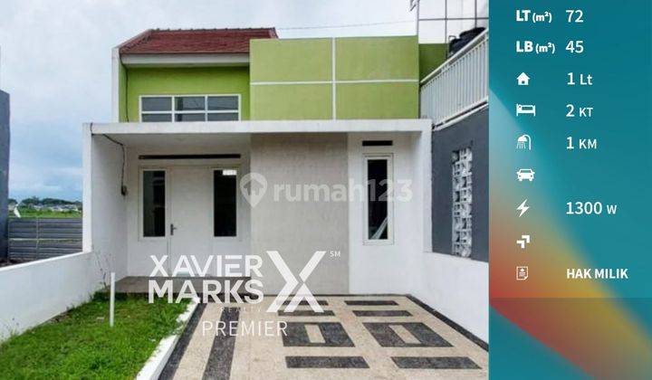 W001 Dijual Murah Rumah Baru 1 Lantai Jalan Ikan ikan Malang  1