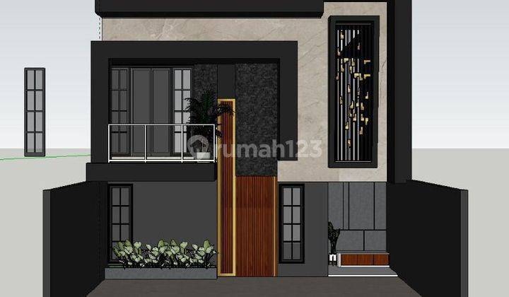 W097 Desain Minimalis Rumah Baru Gress Sawojajar 1, Malang 2