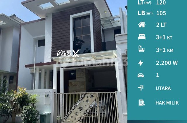 J073 Rumah Minimalis Modern 2 Lantai Fully Furnished Dekat Universitas Brawijaya