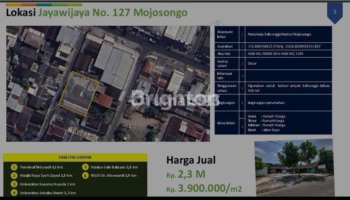 RUMAH HARGA TANAH COCOK UNTUK USAHA 1