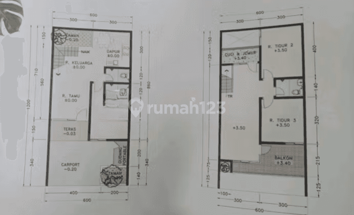 Dijual Rumah 3KT 72m² di Jl Raya Puspitek Panorama Serpong 2