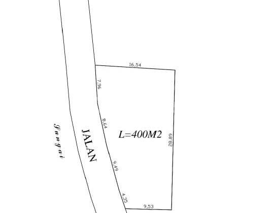 Land for sale/land for sale ready to build in the Bulu Inda residential area 1