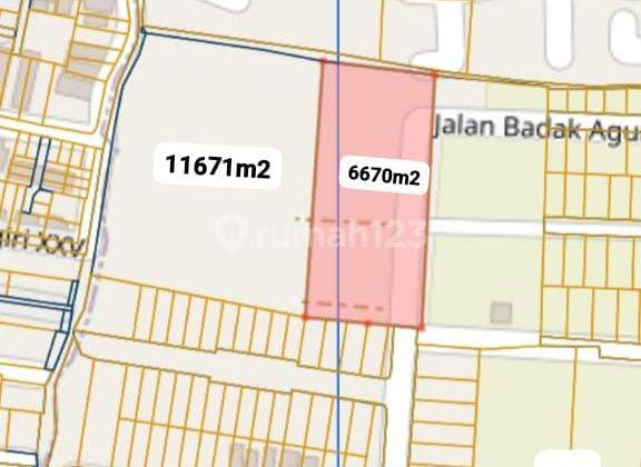 For Sale Land 1.6 Hectares 8.96 Are Denpasar City Center 1