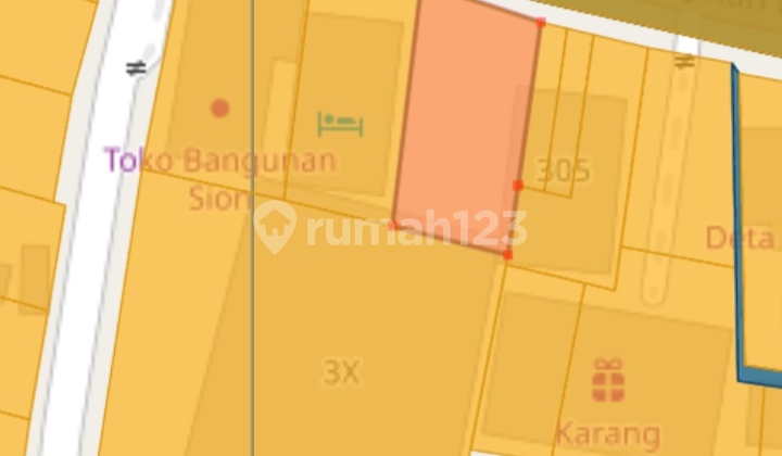 Dijual Tanah 9,6 Are Jalan Utama Gatot Subroto Barat Denpasar