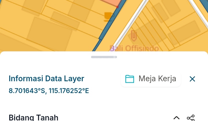 Land for Sale 16.75 Ares Main Road Dewi Sri Kuta.