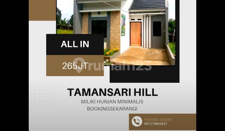 Hunian cluster di jual di bogor bebas banjir