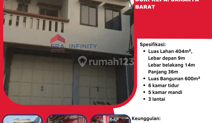 Rumah Dan Toko Bangunan Berada Pada Tepi Jalan di Duri Kepa 1