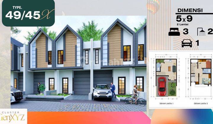 Dijual Rumah 2 Lantai Baru Gress SHM di Wonorejo Rungkut Surabaya Timur 2