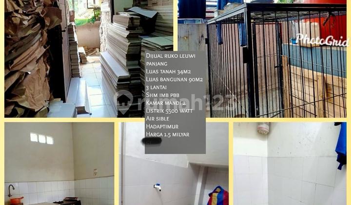 For sale: 3-story shop house    Jl.Leuwipanjang, adjacent to the terminal 2