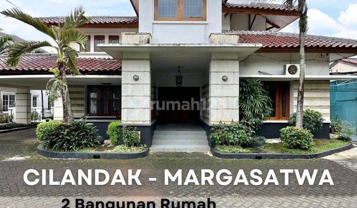 2 bangunan rumah lahan luas siap huni di cilandak 1