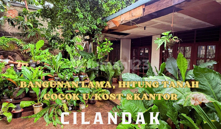 Dijual Bangunan Lama Hitung Tanah di Cilandak