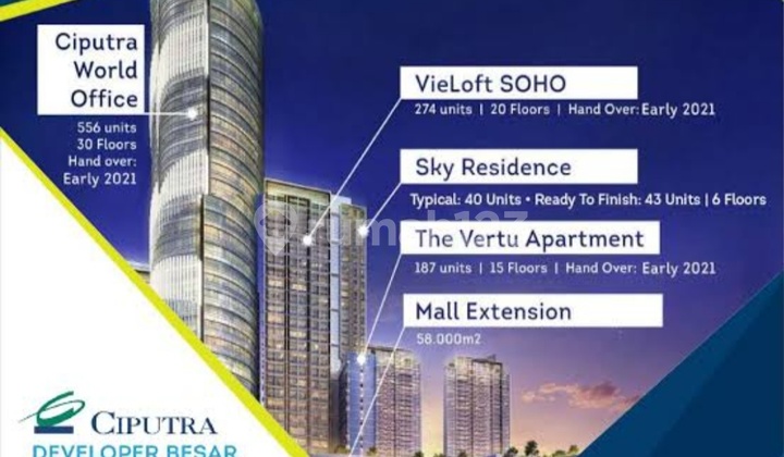 Dijual Office Mewah Ciputra world  2