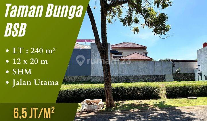 Dijual Tanah Graha Taman Bunga Raya Bsb  2