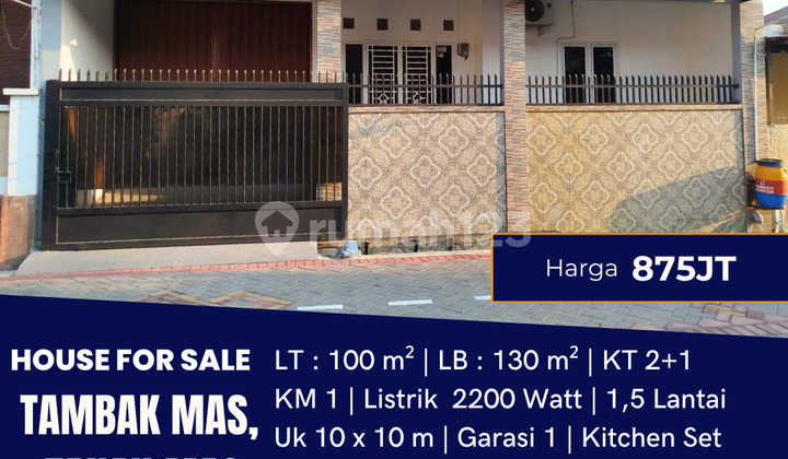 Dijual Rumah Jl. Tambak Mas, Tanah Mas 2