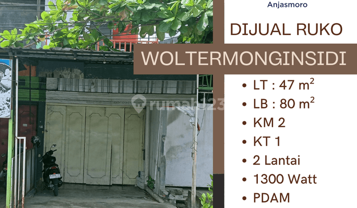 Dijual Ruko Woltermonginsidi  1