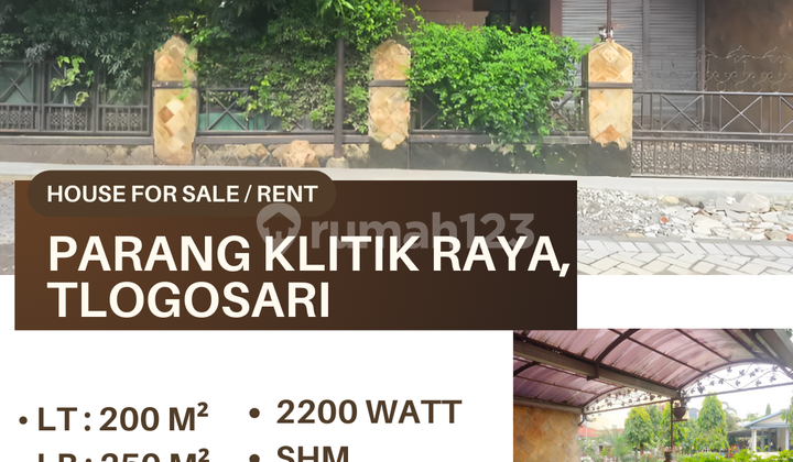 DISEWAKAN RUMAH PARANG KLITIK RAYA  2