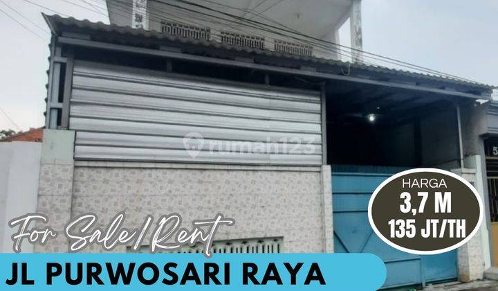 Dijual Rumah Purwosari Raya, Cocok Untuk Kantor Dan Gudag 2