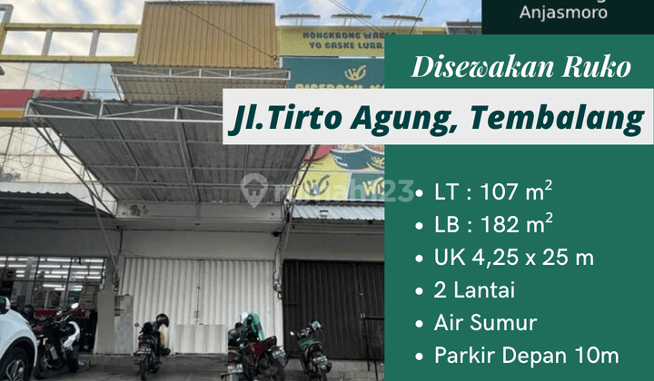 Disewakan Ruko Tembalang Jl. Tirto Agung  2