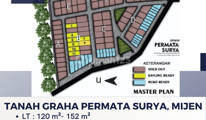 Dijual Tanah Graha Permata Surya, Mijen 1