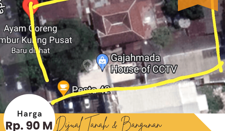 Dijual Tanah dan Bangunan Jl. Gajahmada  1
