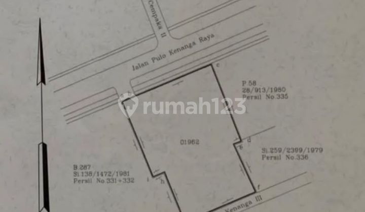 Dijual Lahan Di Permata Hijau Jaksel, Luas 719 M², SHM