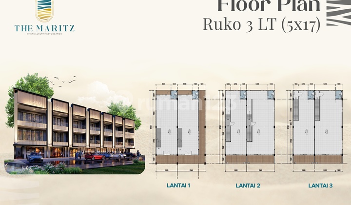 Ruko 3 Lantai THE MARITZ  Di Pasir Putih - Batam Centre Launching Soon
