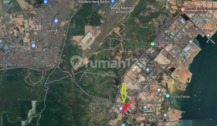 Dijual Lahan Peruntukan Industri Lokasi di Sebrang Spbu Kabil 1
