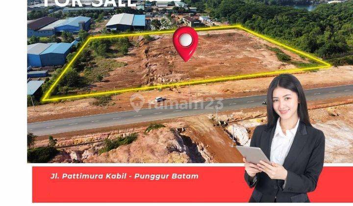 Dijual Lahan Luas 1,87ha Dikawasan Industri Kabil - Punggur Batam   1