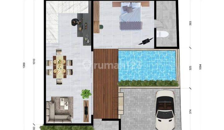 Di Jual Villa Tumbakbayuh - Badung 2.6 m Nego 2