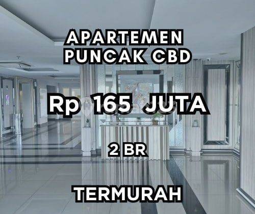 Termurah‼️Apartemen Puncak CBD 2 BR Baru Gress 1