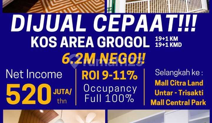Kost di Grogol Point Residence, Jakarta Barat 402 M Baru SHM 12