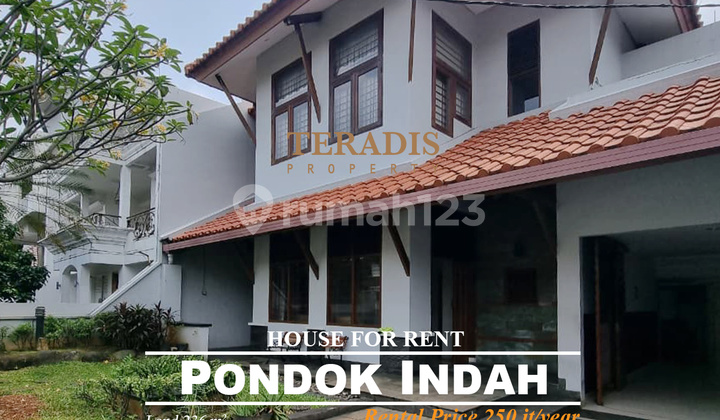 DISEWAKAN RUMAH DI KAWASAN PONDOK INDAH