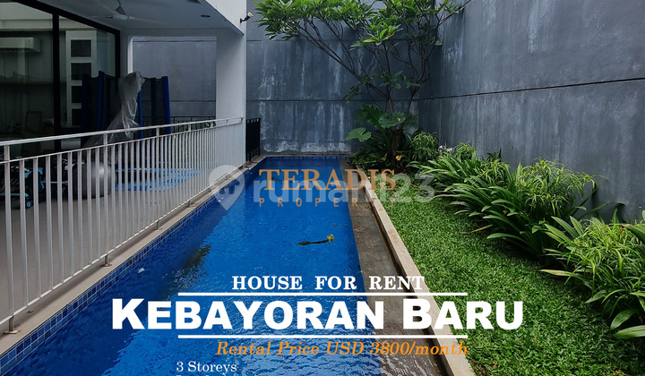 For Rent Modern House in Kebayoran Baru Area with Swimming Pool
