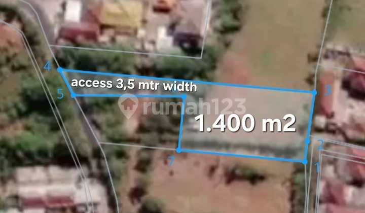 Tanah Hak Pakai 14 are di Melasti Kuta Selatan